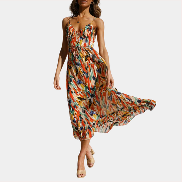 Elegantes Sommer-Midi-Kleid für stilbewusste Damen