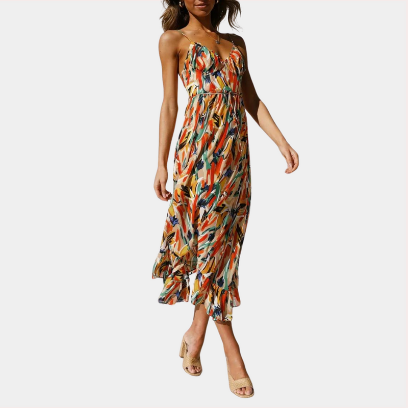 Elegantes Sommer-Midi-Kleid für stilbewusste Damen