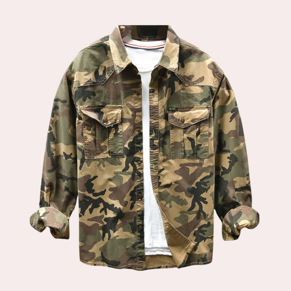 Jakub - Stilvolles und bequemes Camouflage-Hemd für Herren