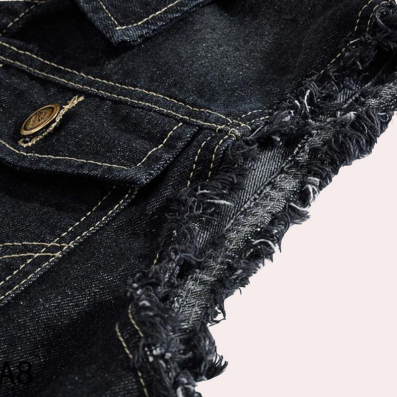 Elegantes Retro-Denim-Weste für Herren
