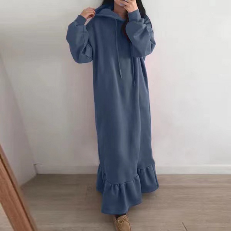Elegantes, warmes Damen-Hoodie-Kleid für jeden Anlass
