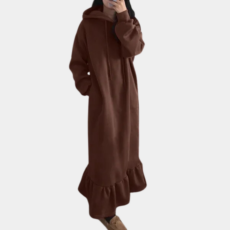 Elegantes, warmes Damen-Hoodie-Kleid für jeden Anlass