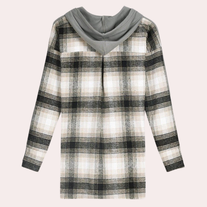 April – Eleganter Langarmpullover im Patchwork-Design
