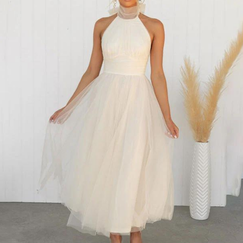 Elegante und bequeme lange Damenkleid für besondere Anlässe
