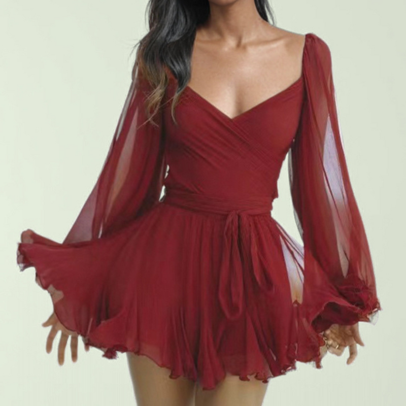 Gloria - Verführerisches und luftiges Sommerkleid für Damen mit Lanternärmeln