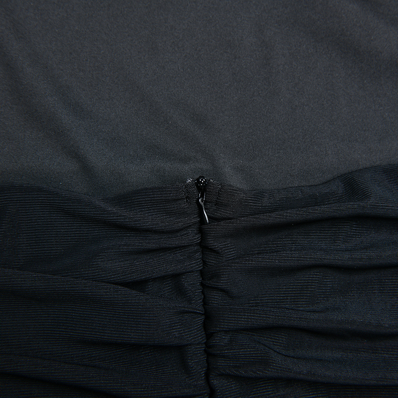 Elegante Damen Abendkleid mit feinen Rüschen