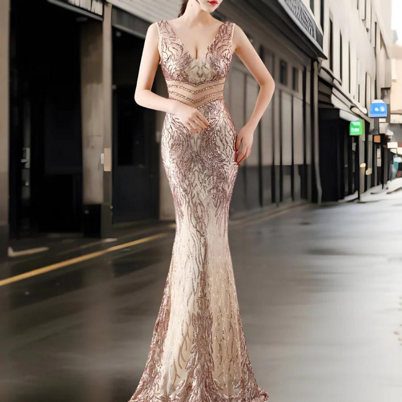 Elegantes Lang-Damenkleid für Stil und Komfort