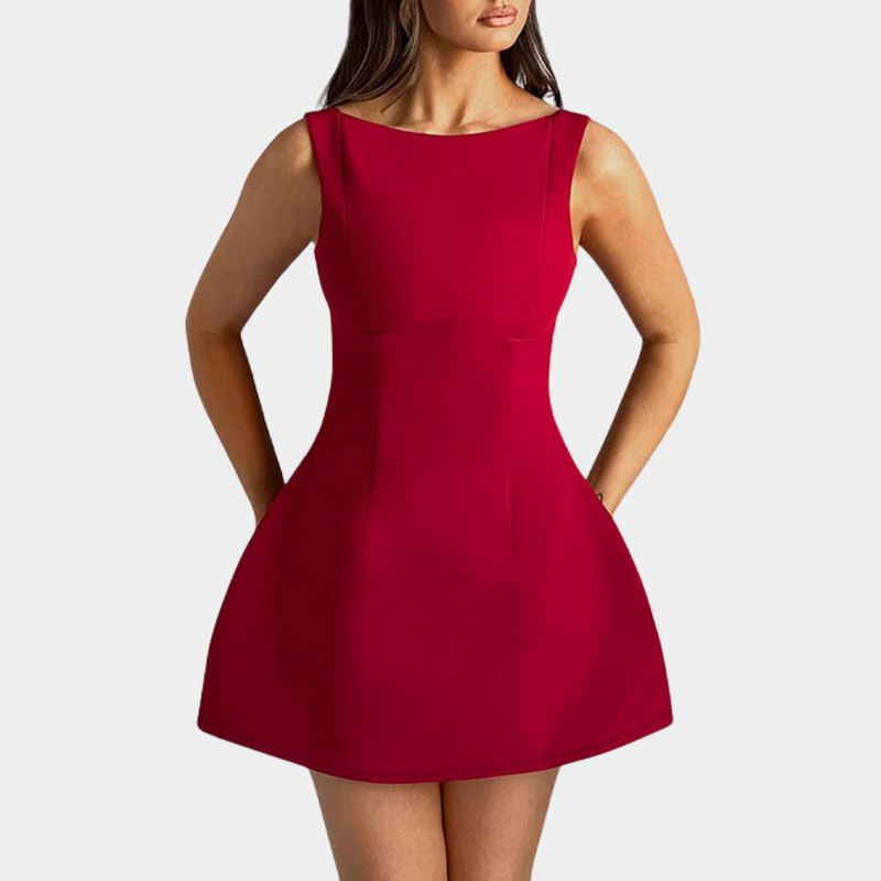 Elegantes Damen ärmelloses Sommerkleid für jeden Anlass