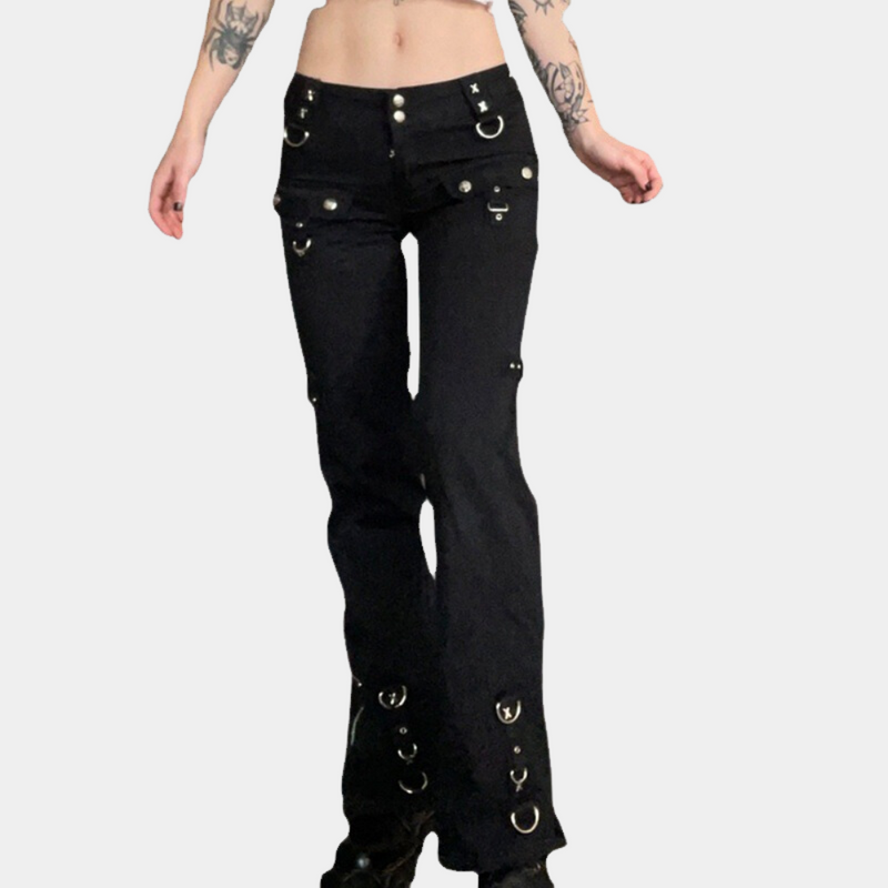 Bequeme Cargo-Hose für Damen mit funktionalen Taschen