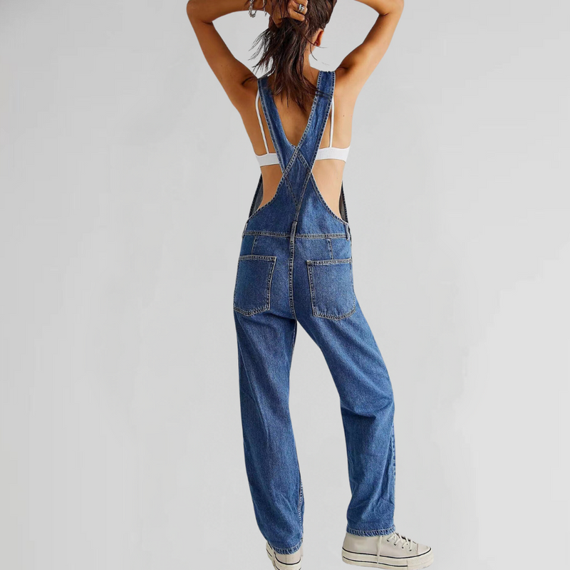 Valeria - Trendiger Denim-Jumpsuit für Damen