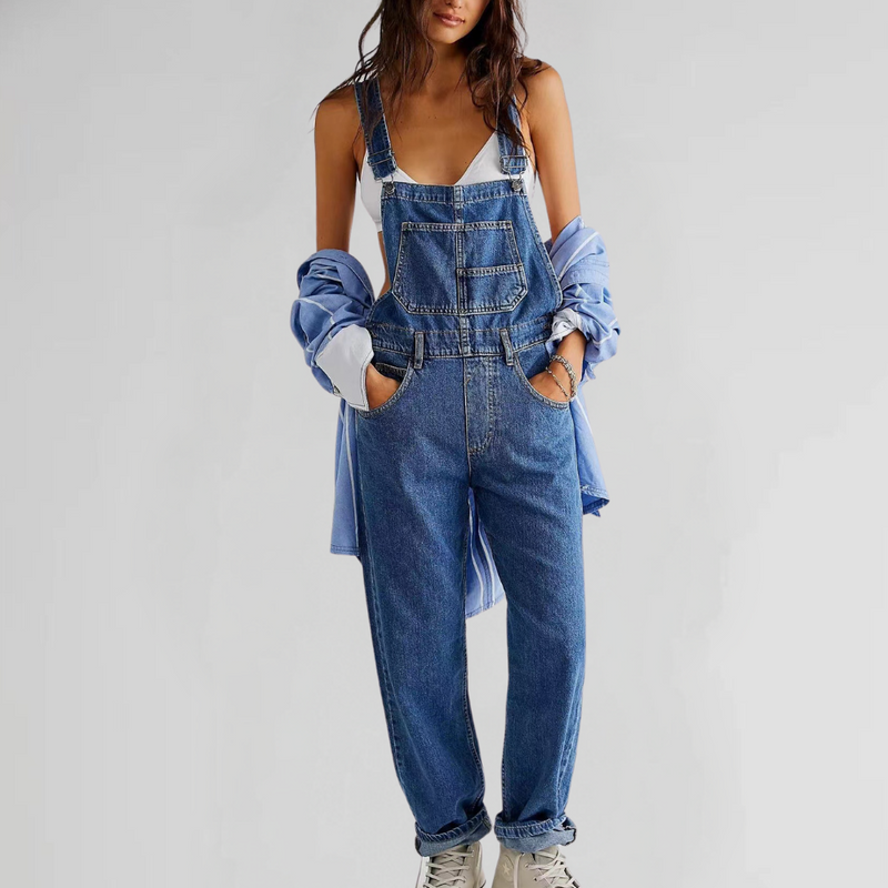 Valeria - Trendiger Denim-Jumpsuit für Damen