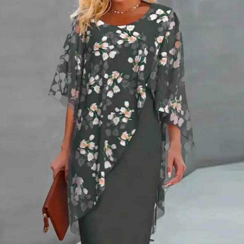 Bequemes und elegantes Blumenprint-Kleid für Damen