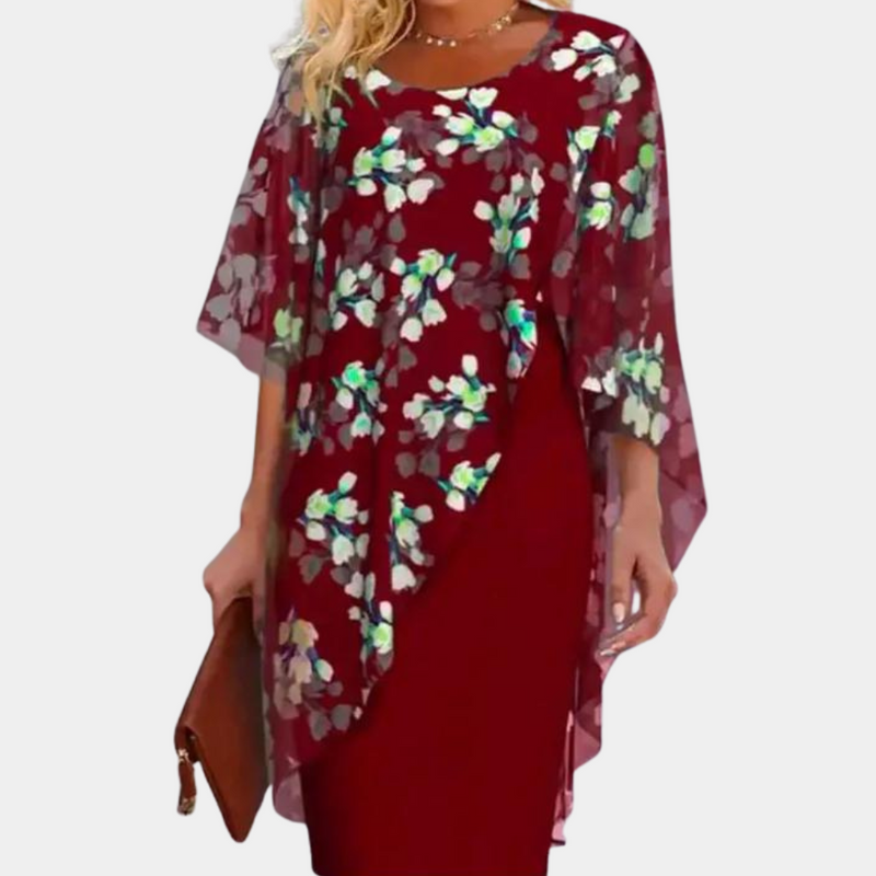 Bequemes und elegantes Blumenprint-Kleid für Damen