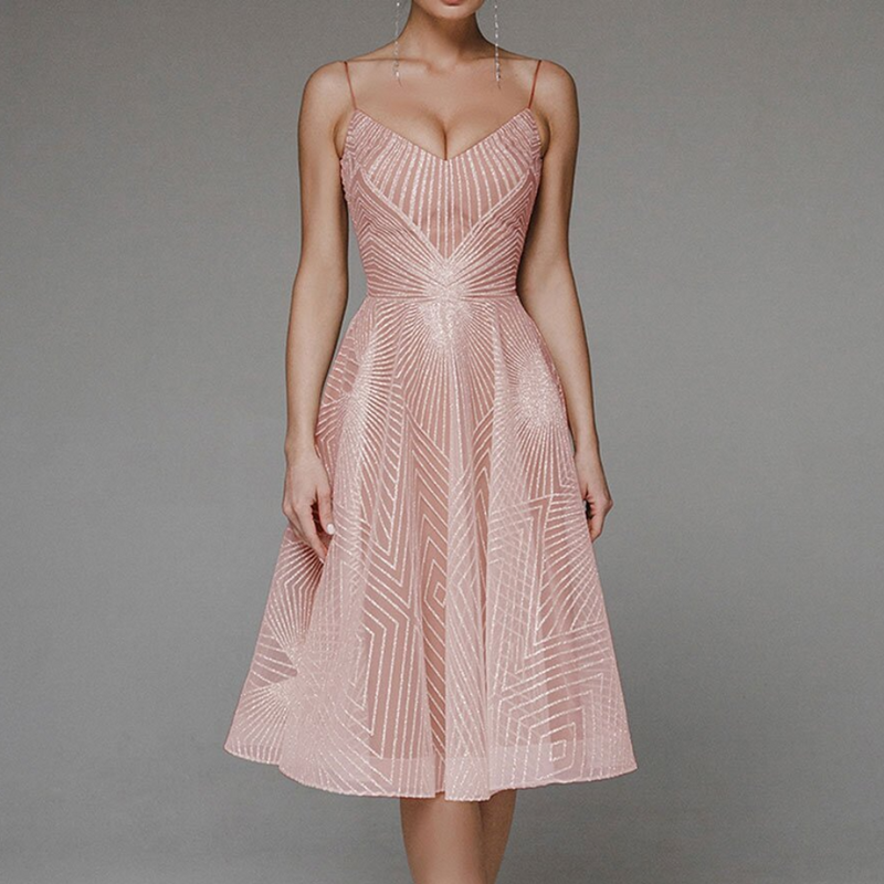 Elegante Kleid mit Offenem Rücken für Besondere Anlässe