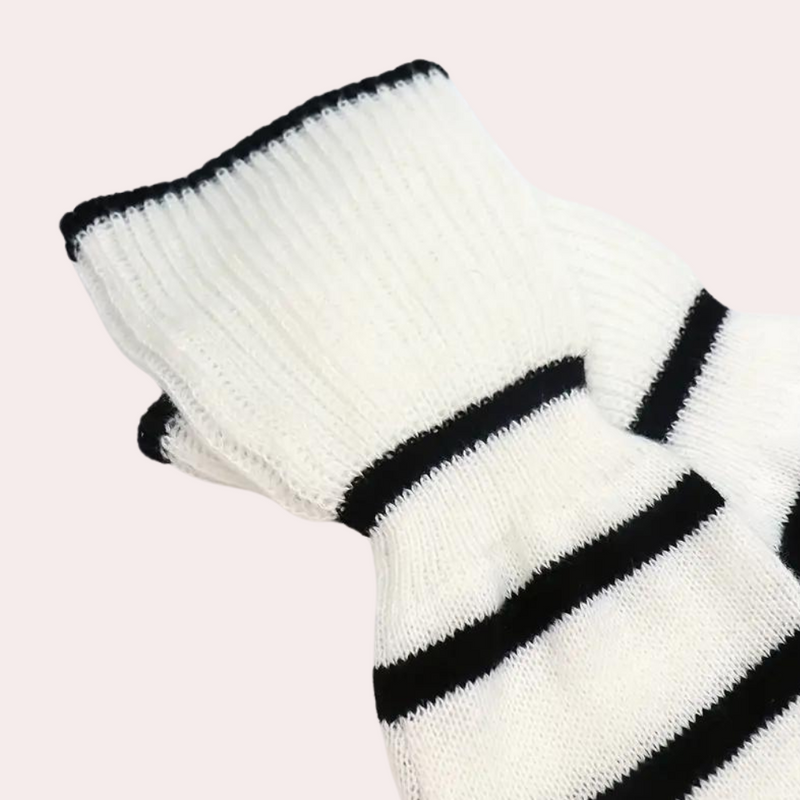 Clarice - Trendiger gestreifter Rollkragenpullover für Damen