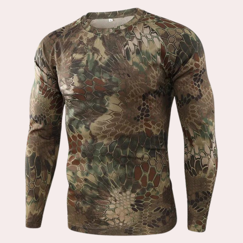 Ludvig - Trendiges Camouflage Herrenhemd mit langen Ärmeln