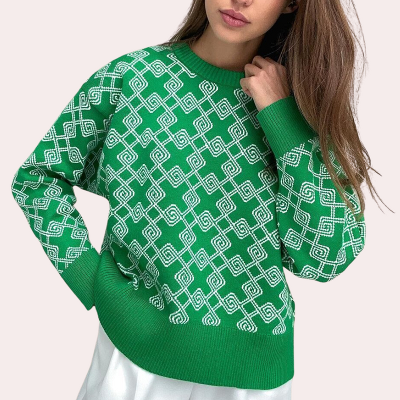 Ameyalli - Bequemer Damen-Strickpullover