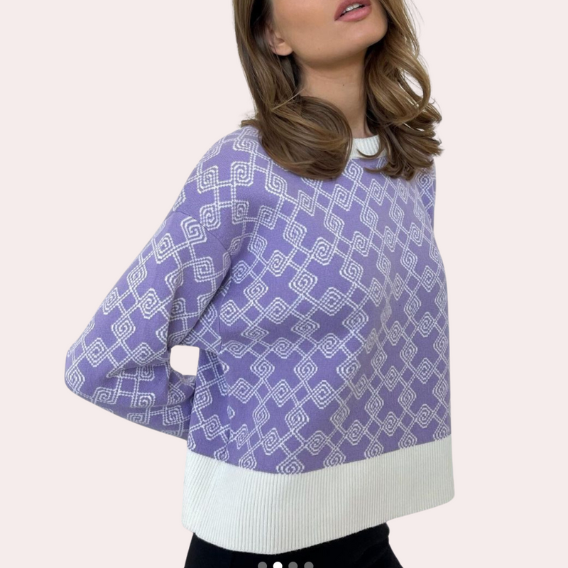 Ameyalli - Bequemer Damen-Strickpullover