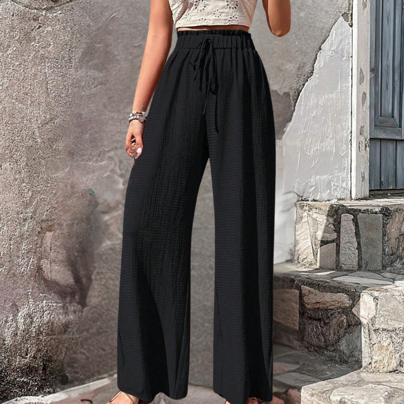 Olivia - Elegante Damenhose mit Weitem Bein für den Sommer