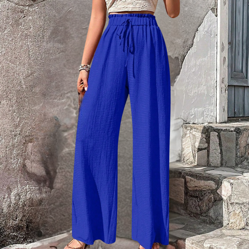 Olivia - Elegante Damenhose mit Weitem Bein für den Sommer