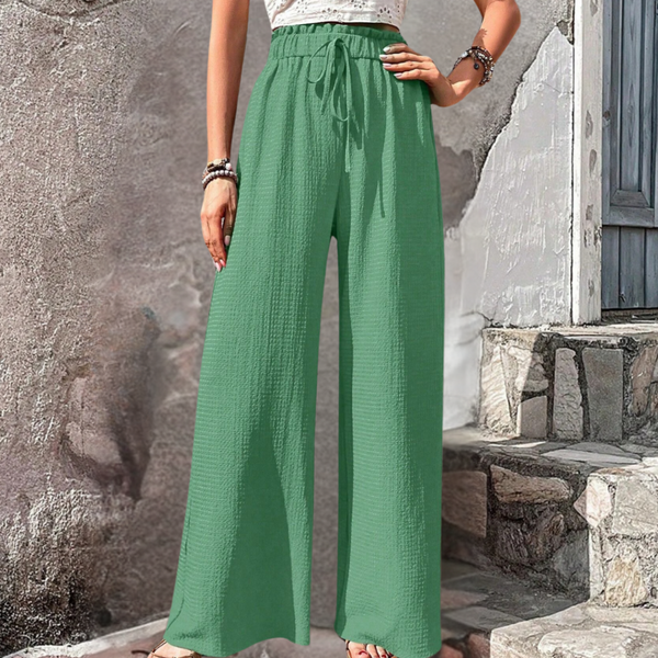 Olivia - Elegante Damenhose mit Weitem Bein für den Sommer