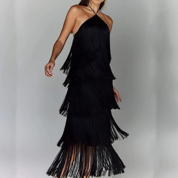 Elegante Mehrlagige Damenkleid für Festliche Anlässe