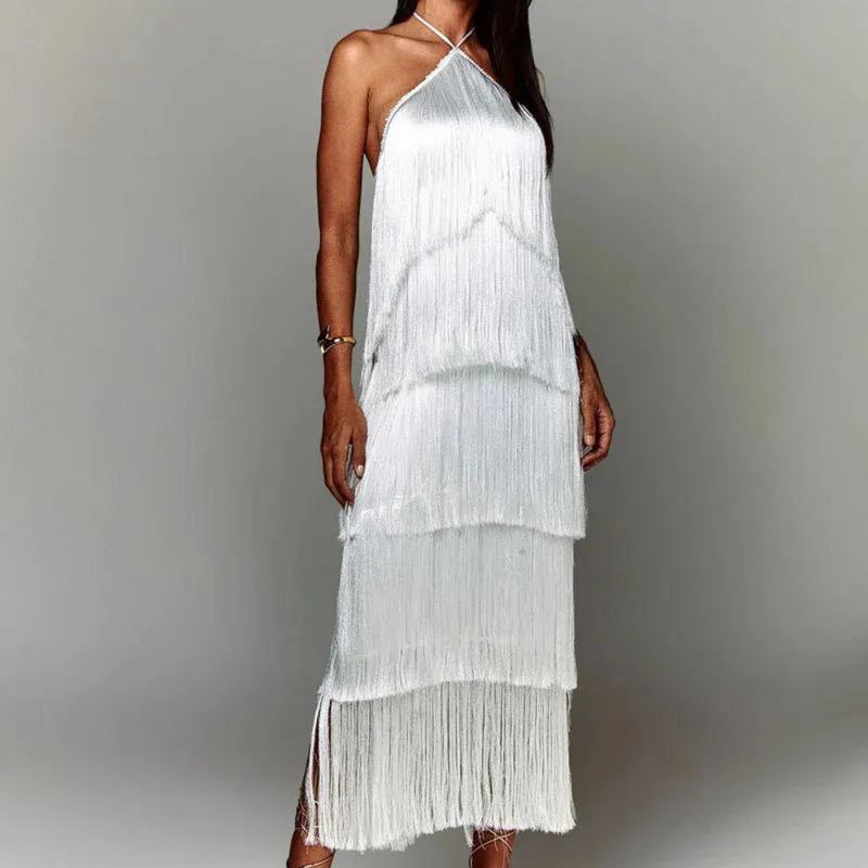Elegante Mehrlagige Damenkleid für Festliche Anlässe