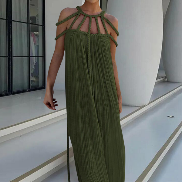 Elegante Sommerlange Kleid für stilvolle Damen