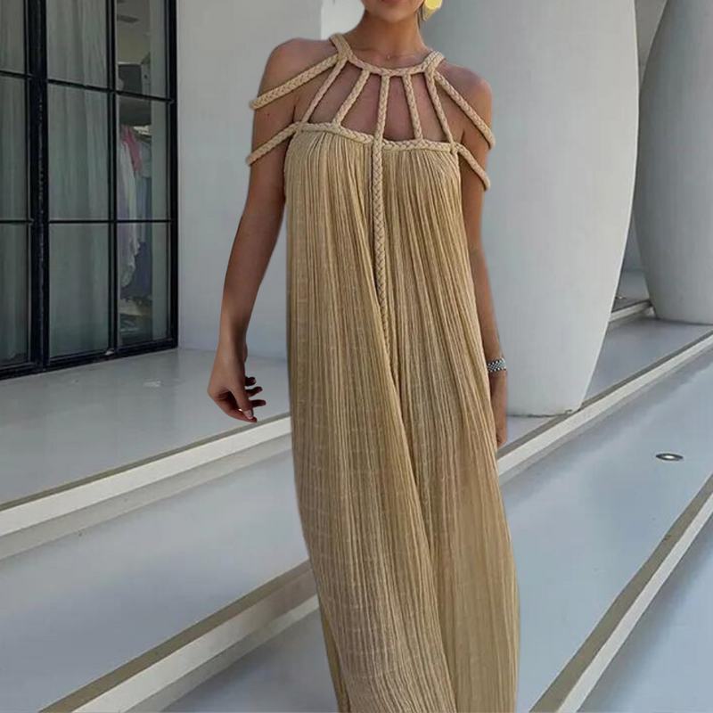 Elegante Sommerlange Kleid für stilvolle Damen