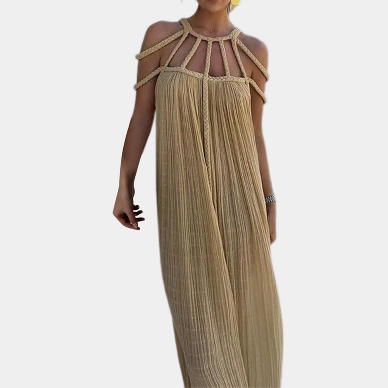 Elegante Sommerlange Kleid für stilvolle Damen