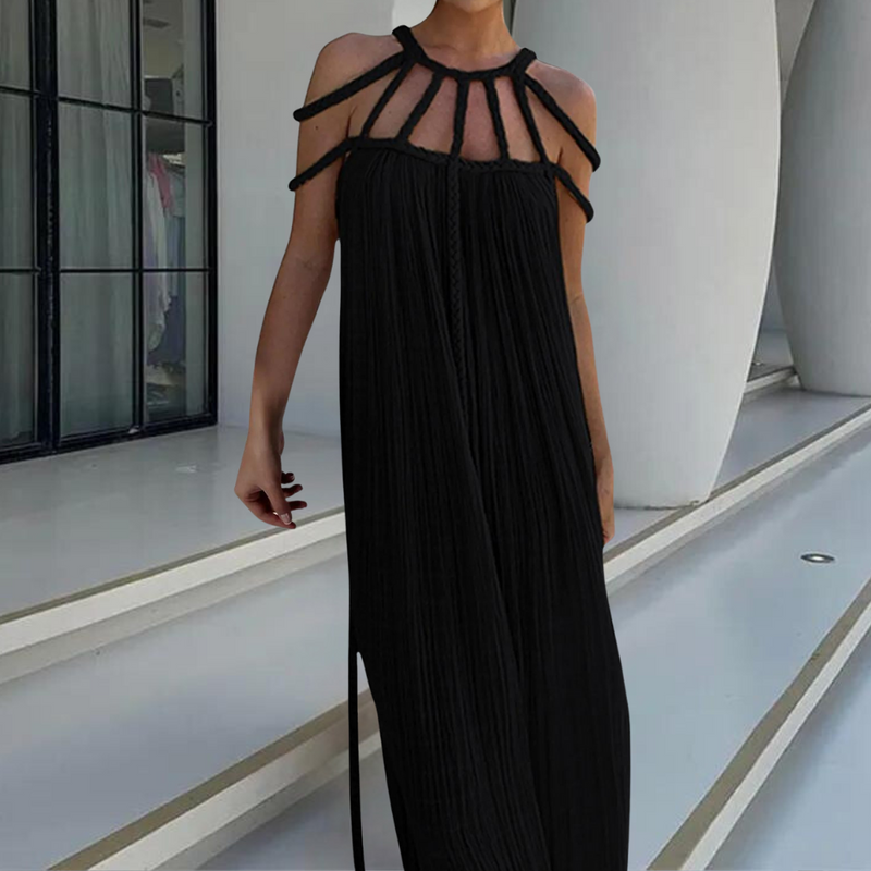 Elegante Sommerlange Kleid für stilvolle Damen