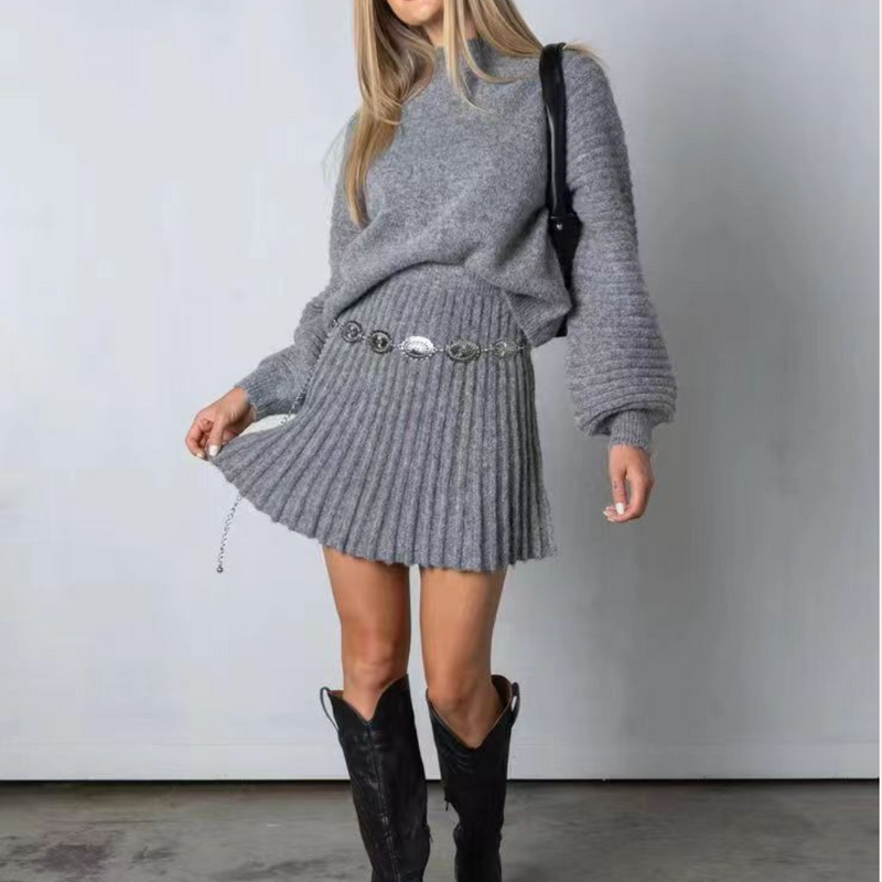 Norra – Elegantes 2-teiliges Set aus Wildleder für Damen