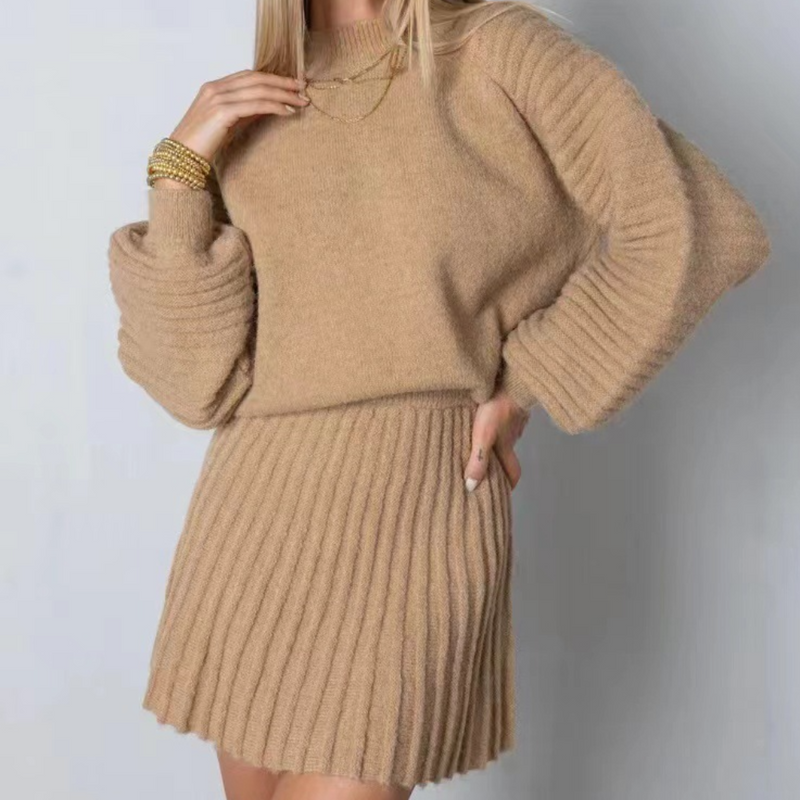 Norra – Elegantes 2-teiliges Set aus Wildleder für Damen