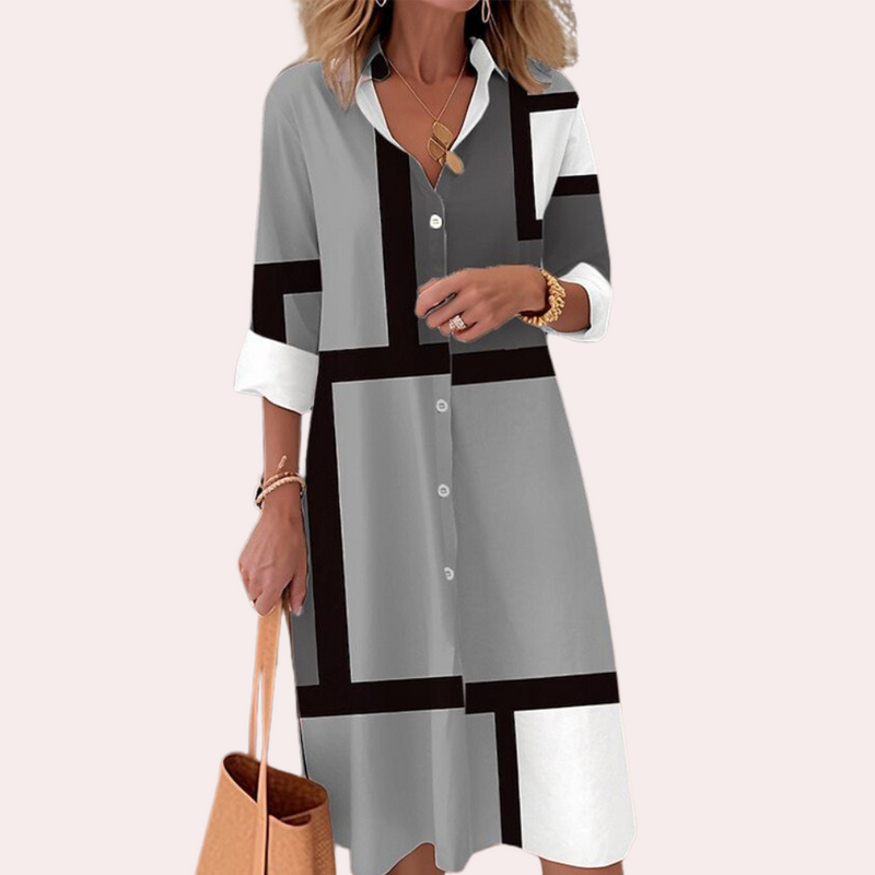 Elegantes Midi-Kleid für Damen mit Hochwertigem Komfort