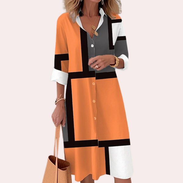 Elegantes Midi-Kleid für Damen mit Hochwertigem Komfort