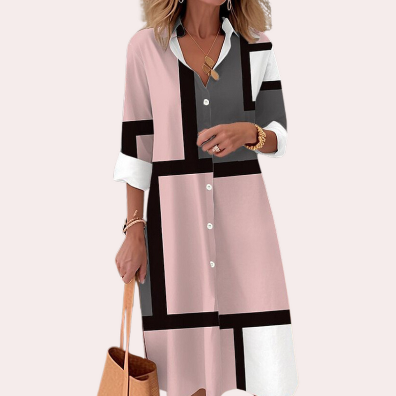 Elegantes Midi-Kleid für Damen mit Hochwertigem Komfort