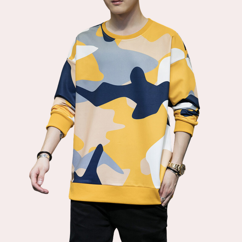 Beniamin - Funktionelles und modisches Camo Sweatshirt