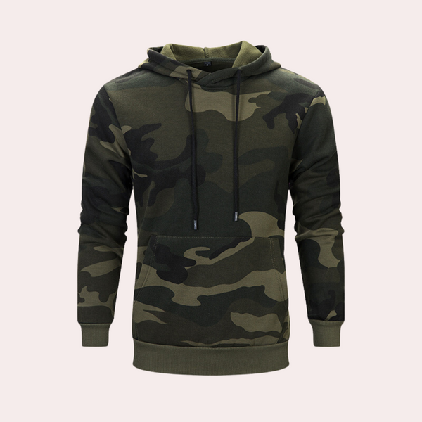 Warme Camouflage-Hoodie für Herren