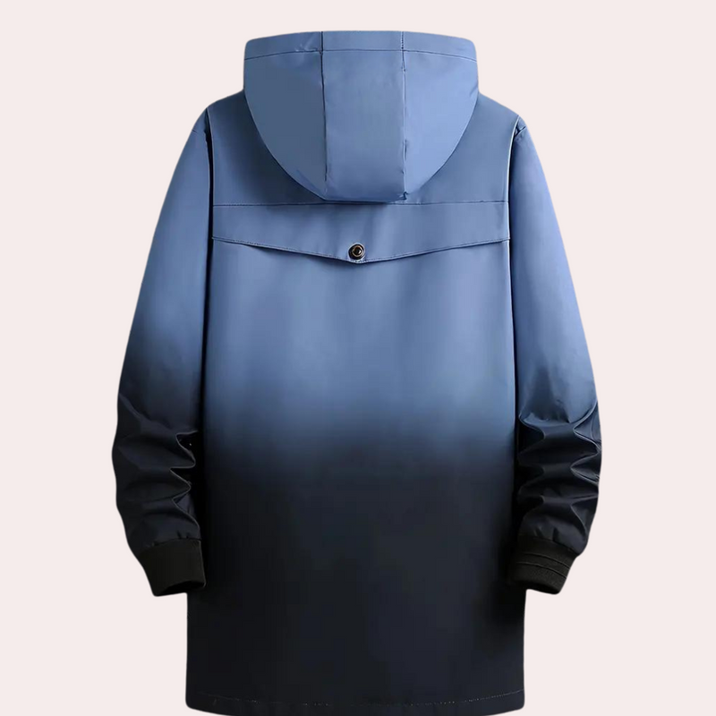 Warme modische Herrenjacke mit Farbverlauf