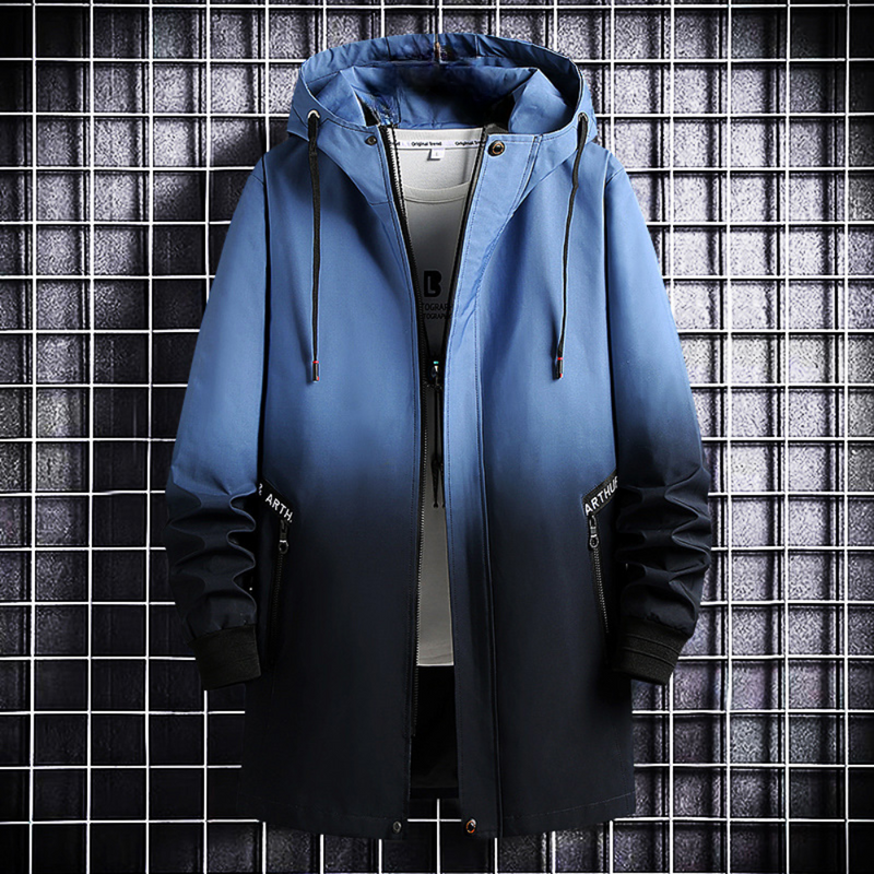 Warme modische Herrenjacke mit Farbverlauf