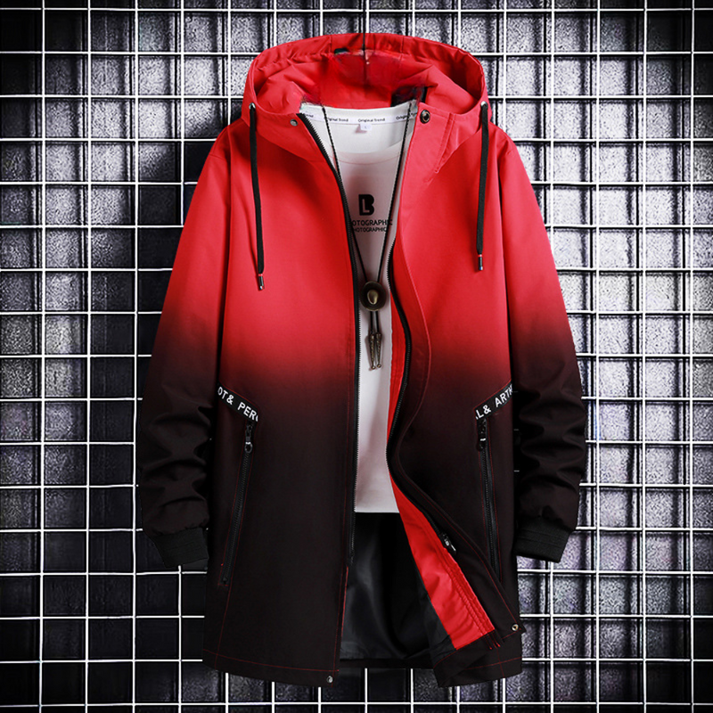 Warme modische Herrenjacke mit Farbverlauf