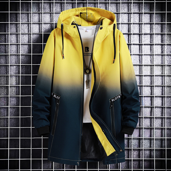 Warme modische Herrenjacke mit Farbverlauf