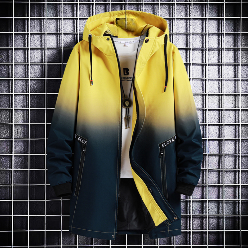 Warme modische Herrenjacke mit Farbverlauf