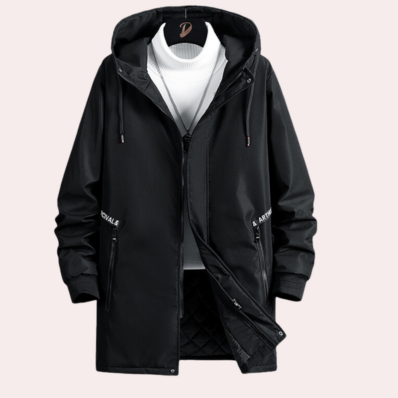 Warme modische Herrenjacke mit Farbverlauf