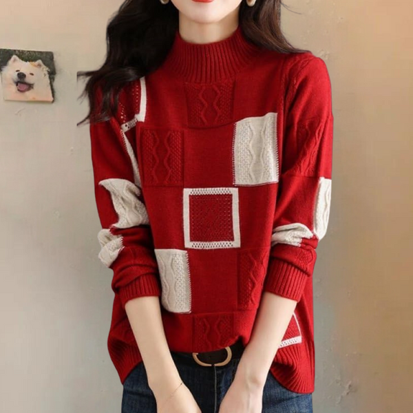 Elira - Bequemer Strickpullover mit Struktur