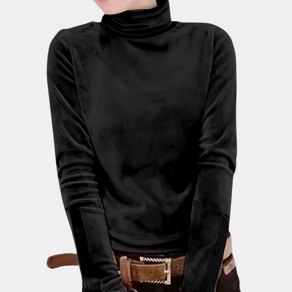 Rosina - Bequemes Damen-Rollkragen-T-Shirt