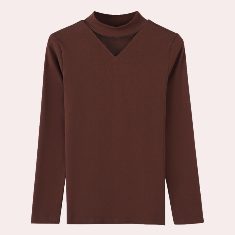 Callista - Shirt mit stilvollem V-Ausschnitt für Frauen