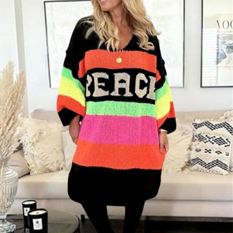 Cressida - Bequemer bunter Damenpullover