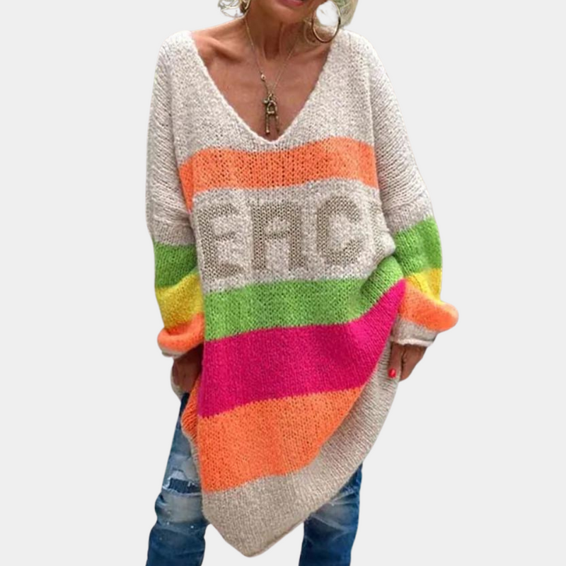 Cressida - Bequemer bunter Damenpullover