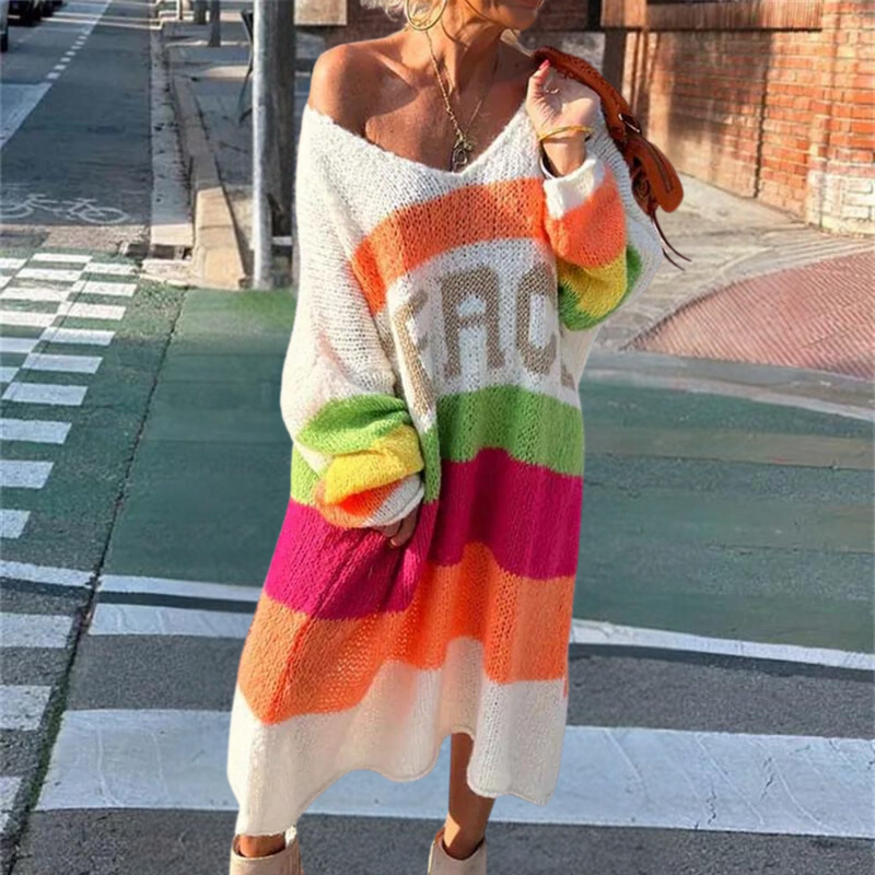 Cressida - Bequemer bunter Damenpullover